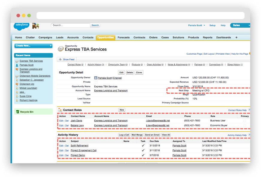 Salesforce Automated CRM Data Entry