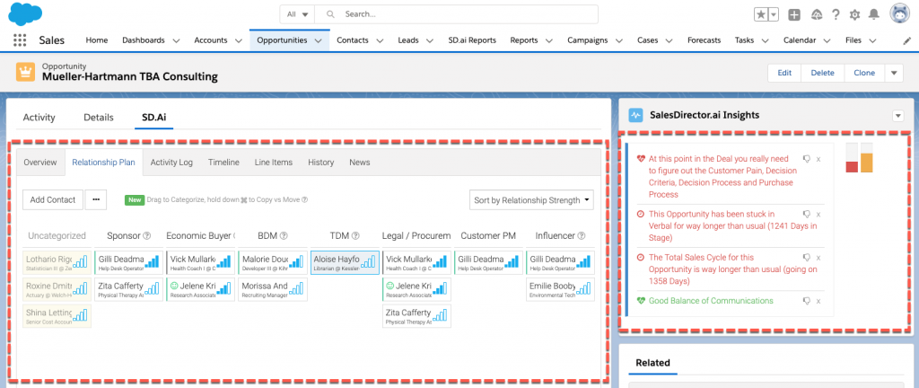 Salesforce sdai relationship plan